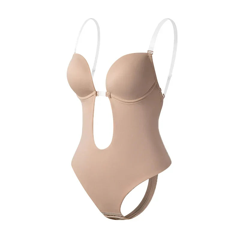 Backless Bodysuit Bra Invisible Support