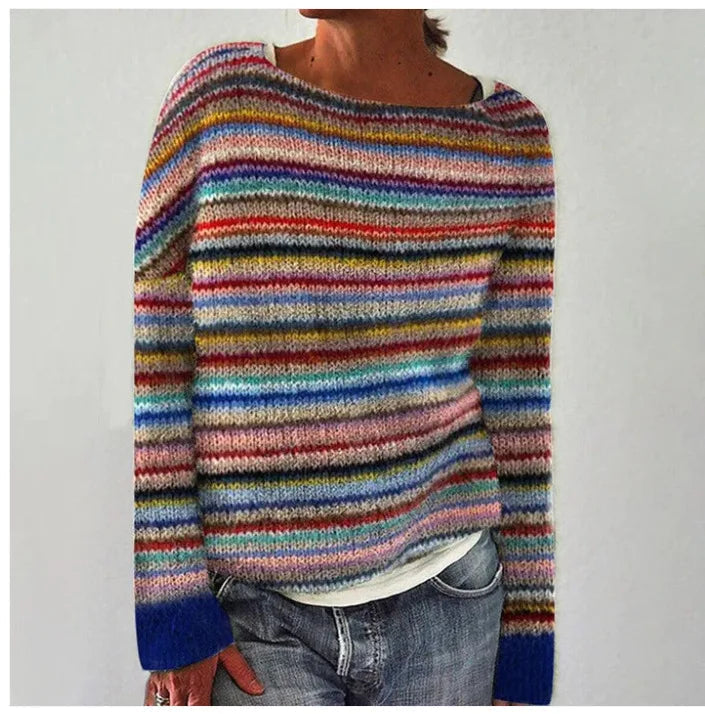 Women's Nordic Sweater Fair Isle Print Retro Knit Fall Winter