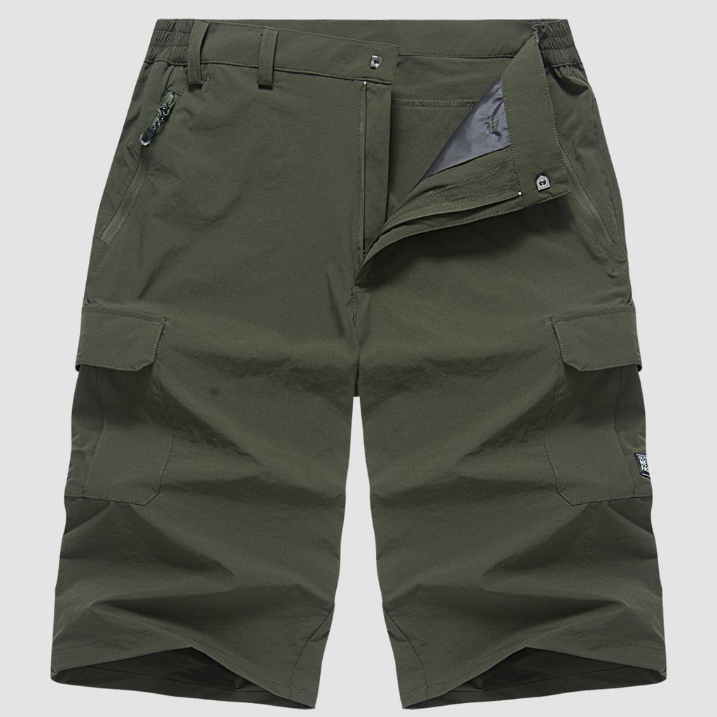 Mens Cargo Shorts Quick Dry Multi Pocket Five Color