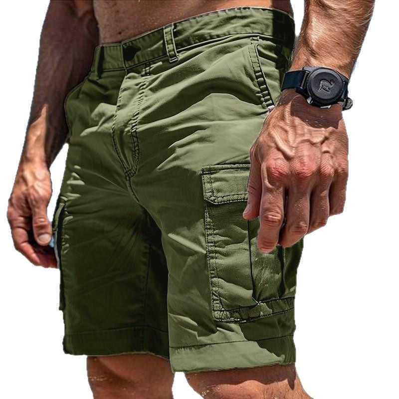 Mens Cargo Shorts Side Pocket Cotton Four Color
