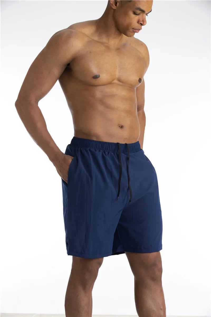 Mens Running Shorts Built In Liner Phone Pocket Four Color