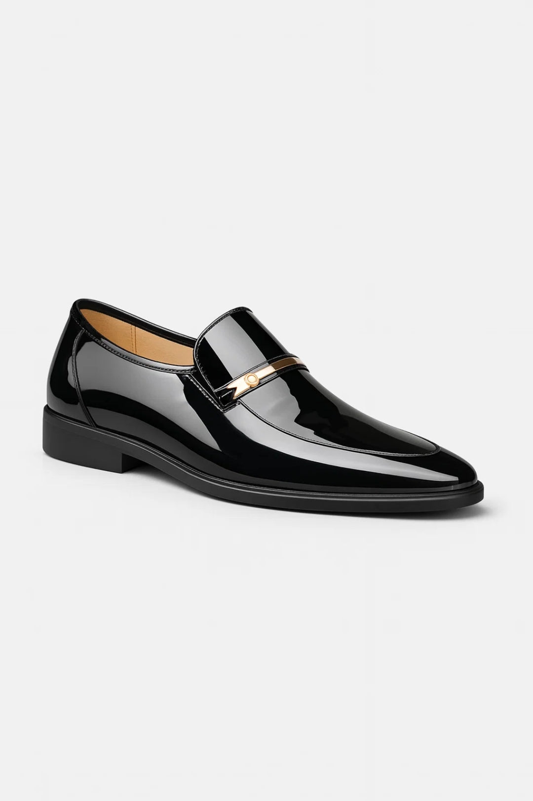 Mens Patent Leather Loafer Formal Two Color