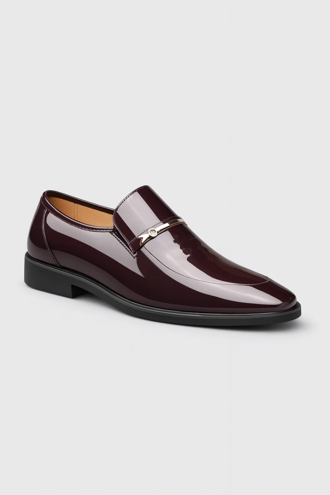 Mens Patent Leather Loafer Formal Two Color