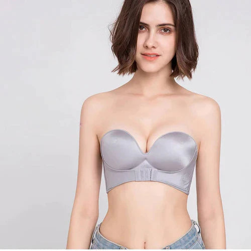 Womens Strapless Push Up Bra