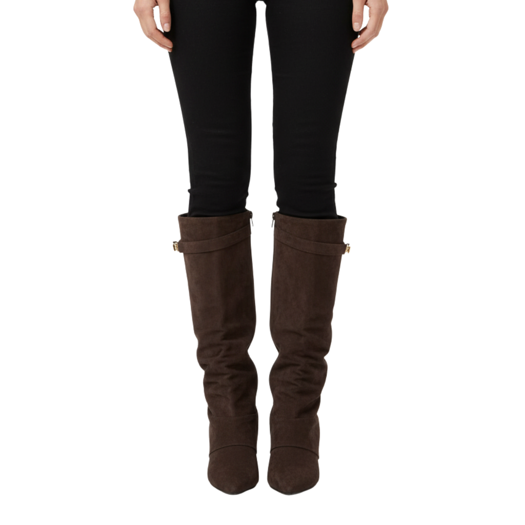 Womens Suede Knee High Boots