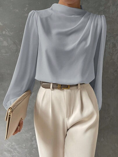 Women's Stylish Bishop Sleeve Blouse