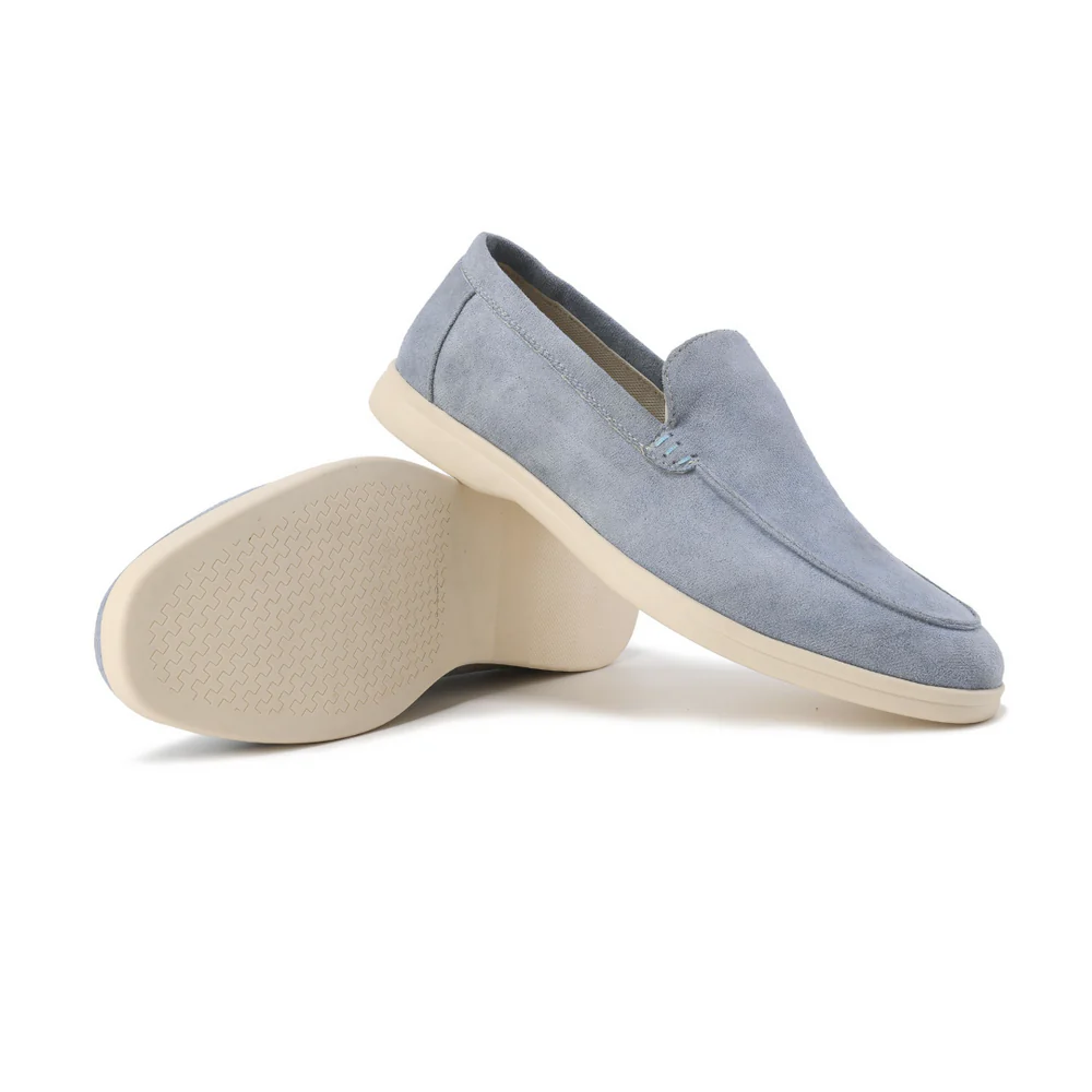 Mens Suede Loafer Round Toe Five Color