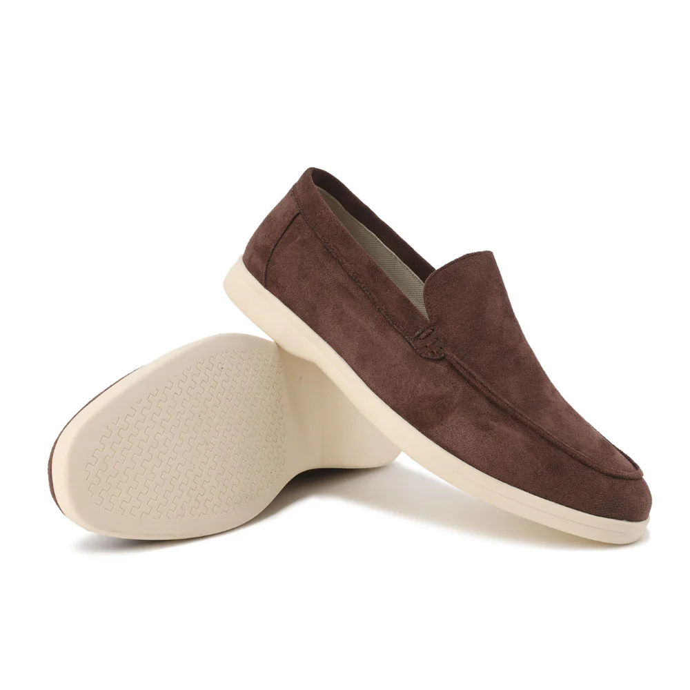 Mens Suede Loafer Round Toe Five Color