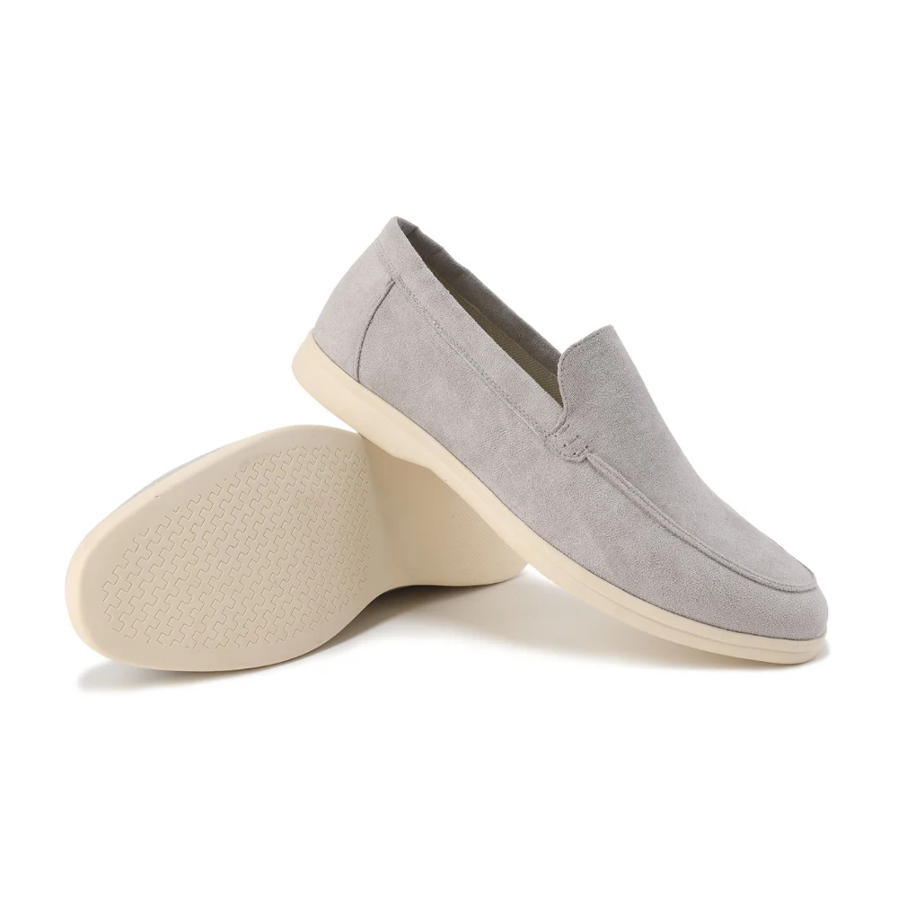 Mens Suede Loafer Round Toe Five Color