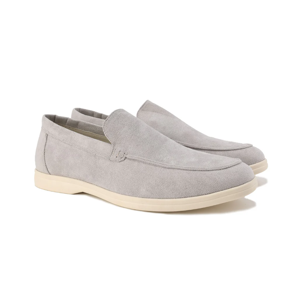 Mens Suede Loafer Round Toe Five Color