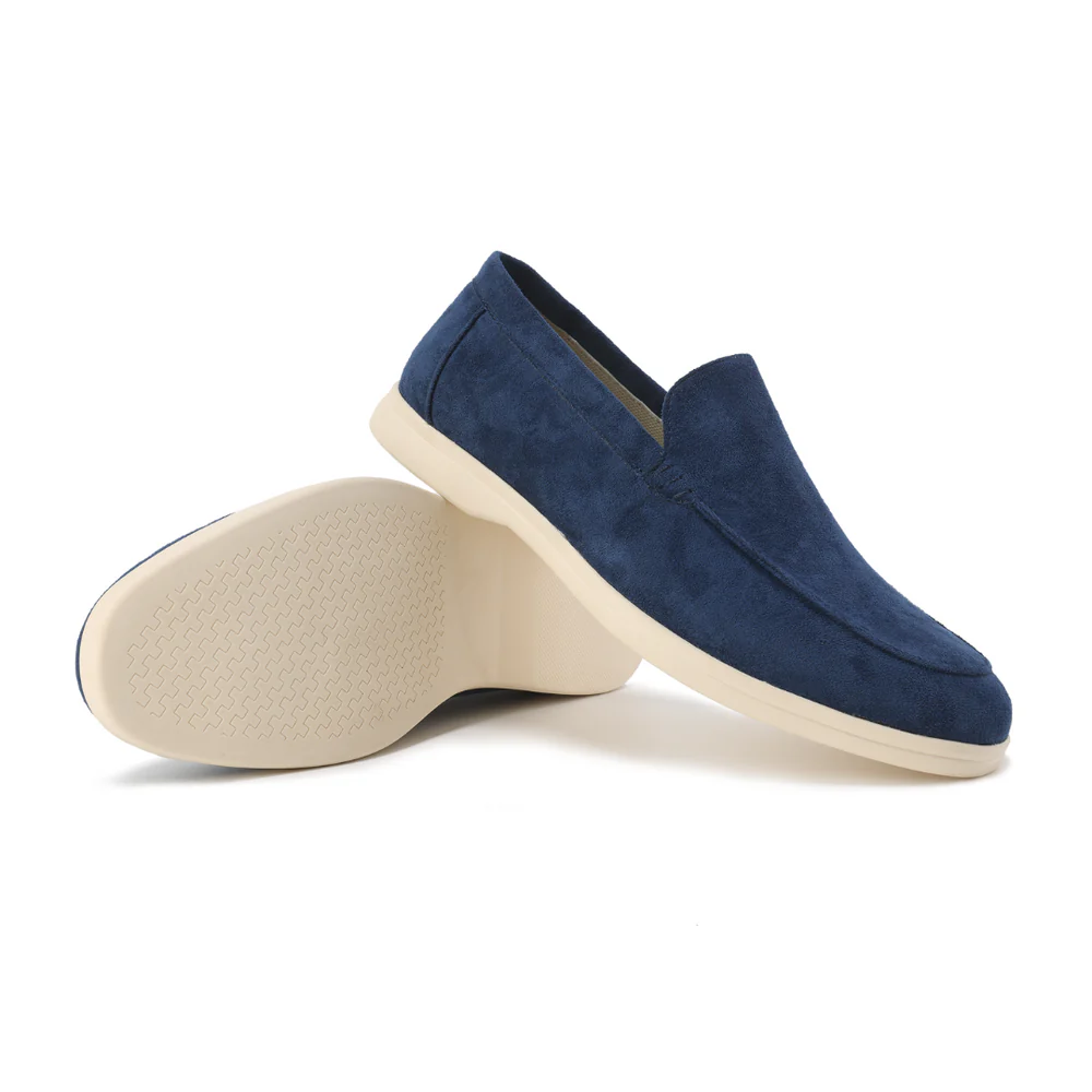 Mens Suede Loafer Round Toe Five Color