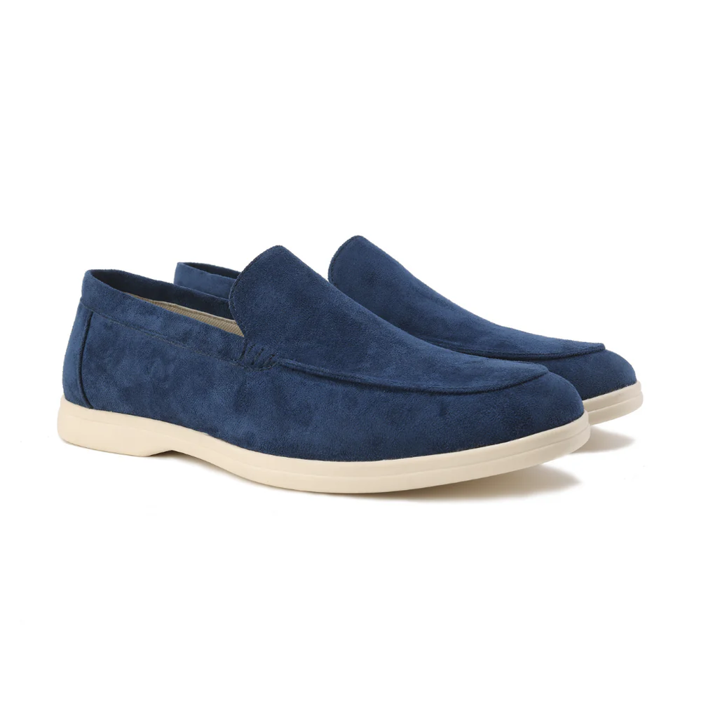 Mens Suede Loafer Round Toe Five Color