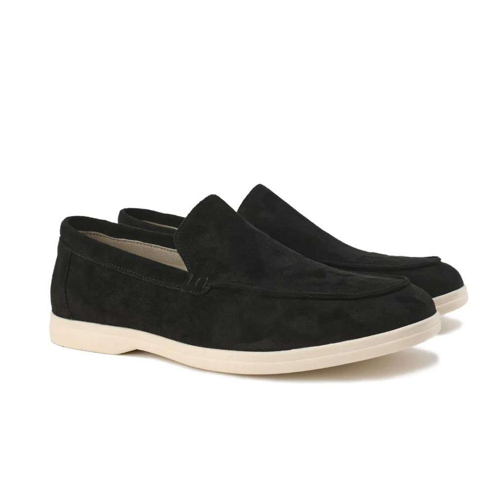 Mens Suede Loafer Round Toe Five Color