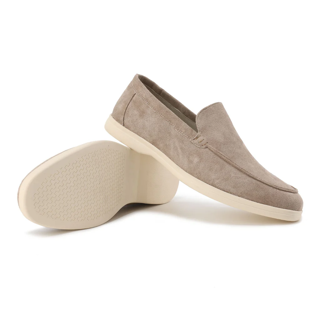 Mens Suede Loafer Round Toe Five Color
