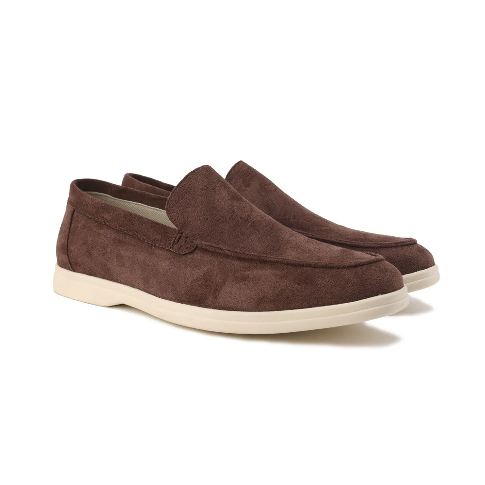 Mens Suede Loafer Round Toe Five Color