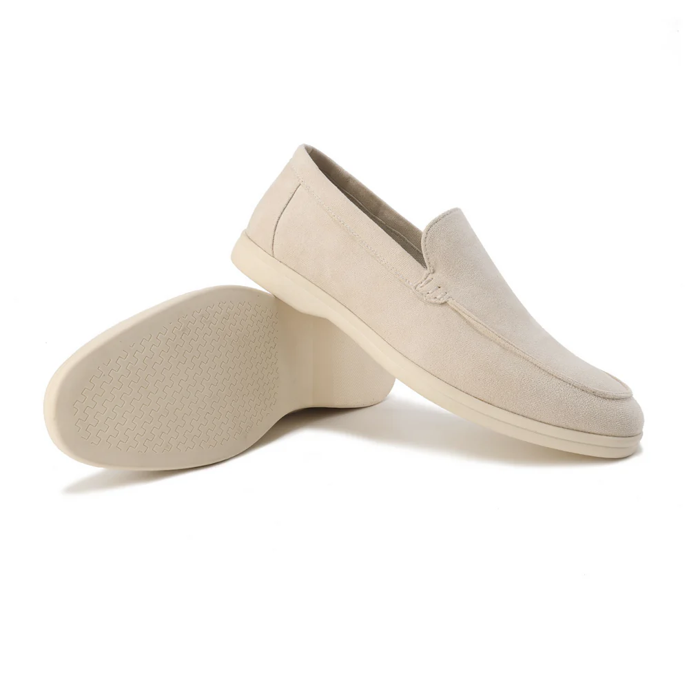Mens Suede Loafer Round Toe Five Color
