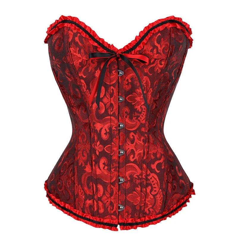 Womens Lace Corset Top Off Shoulder