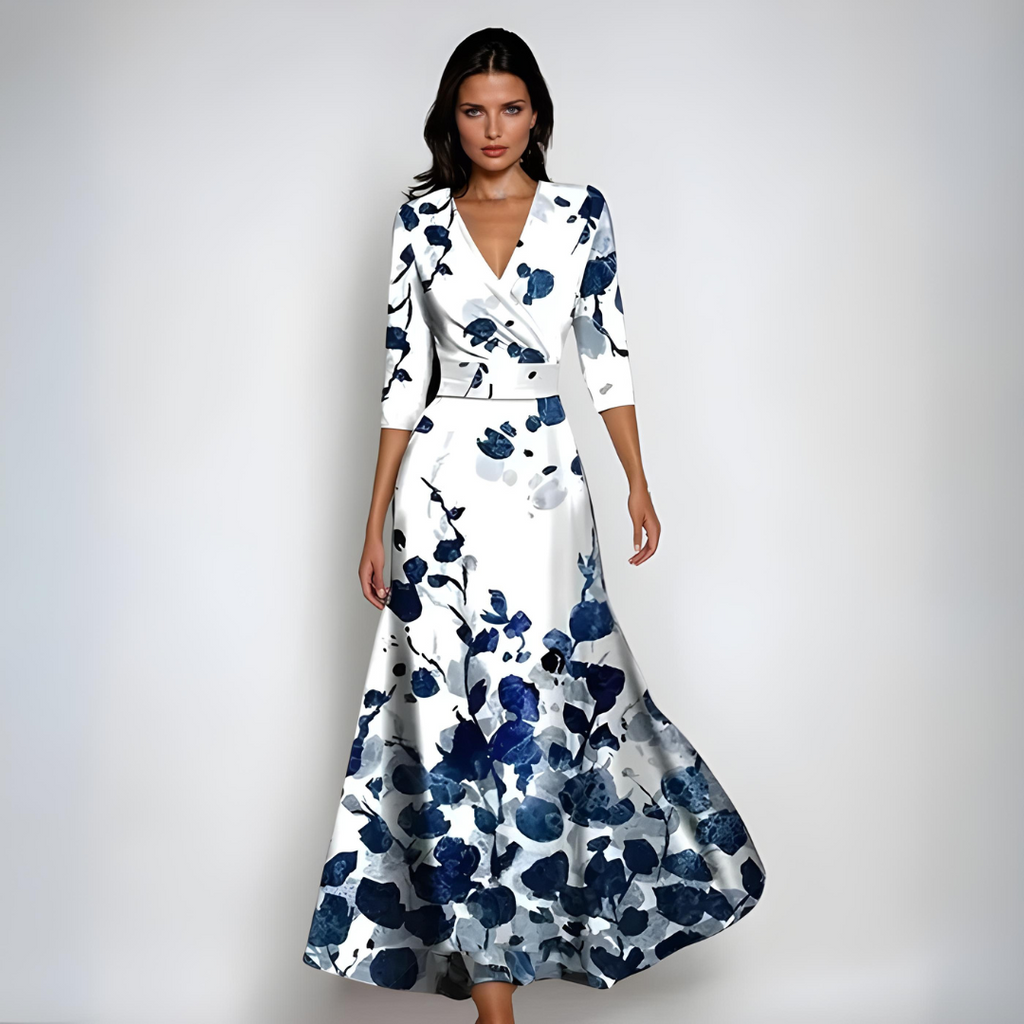 Elegant Floral Midi Dress