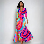 Elegant Floral Midi Dress