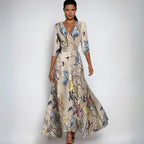 Elegant Floral Midi Dress