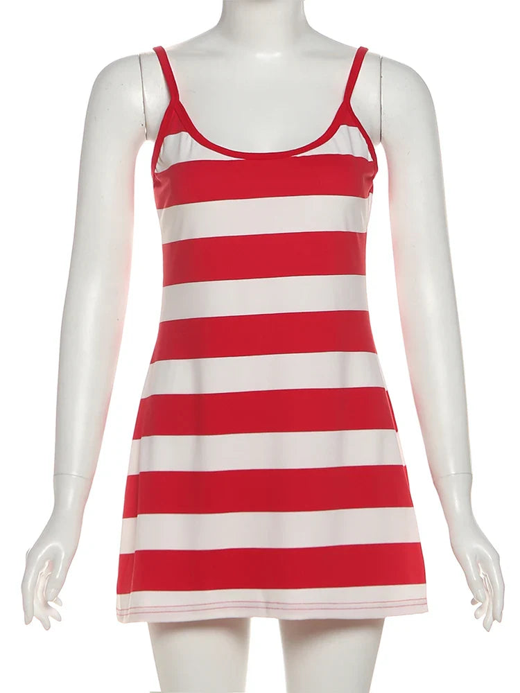 Striped Casual Summer Mini Dress
