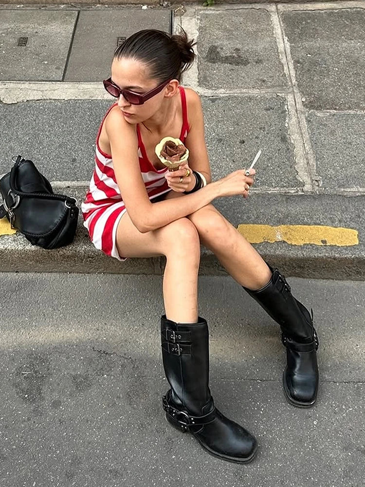 Striped Casual Summer Mini Dress
