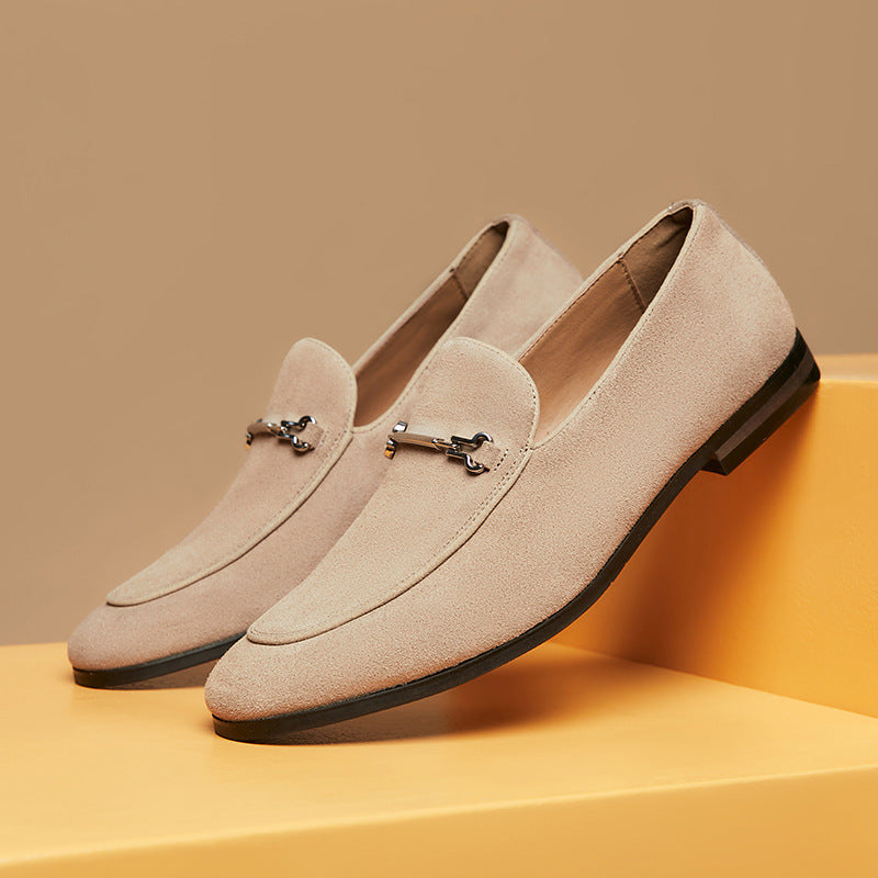 Mens Leather Loafer Round Toe