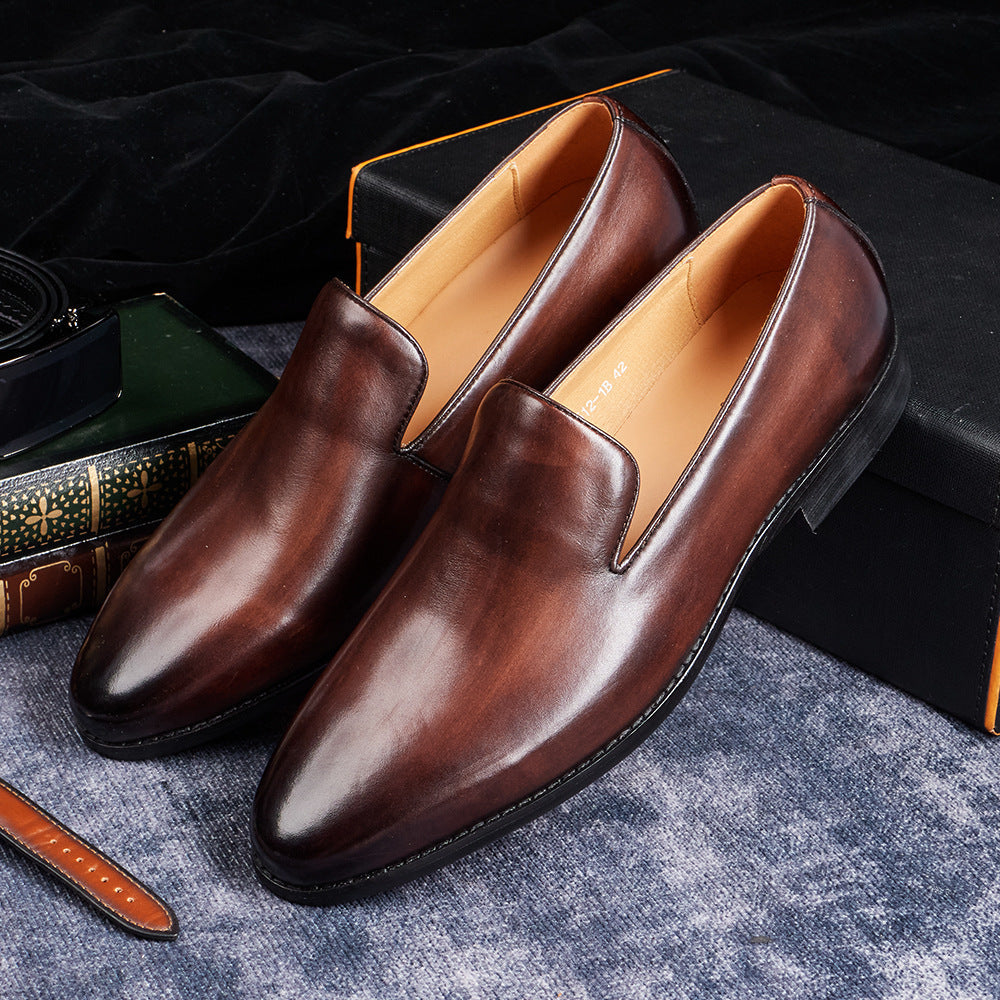 Mens Smooth Leather Dress Loafer