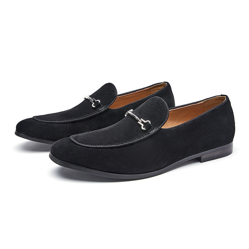 Mens Leather Loafer Round Toe