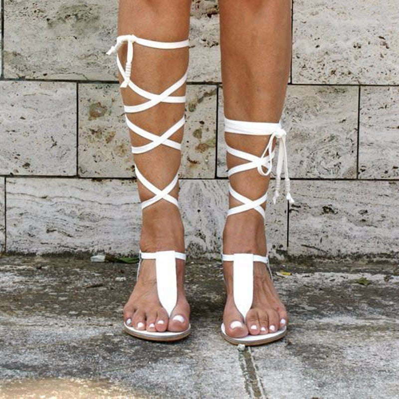 Gladiator Sandals Lace Up