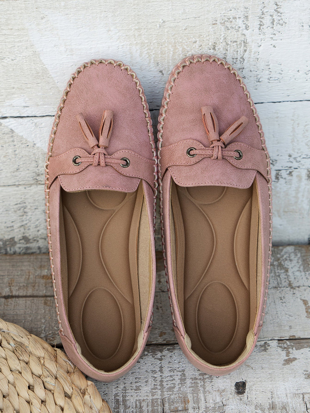 Womens Moccasin Loafers Slip On
