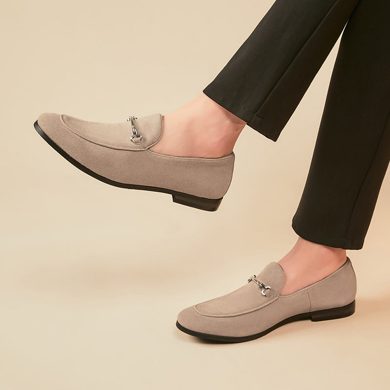 Mens Leather Loafer Round Toe