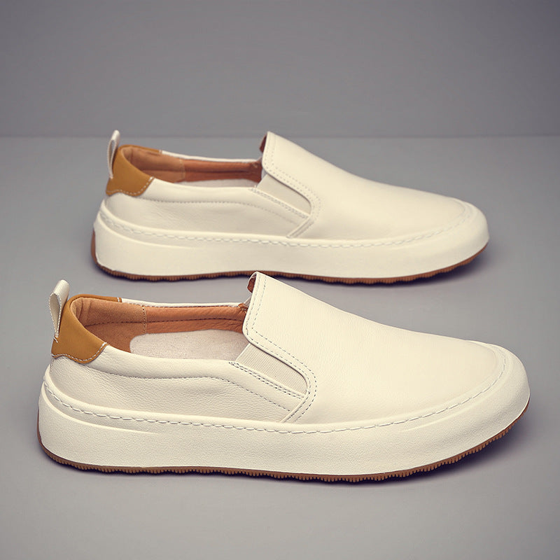Mens Perforated Leather Summer Loafer
