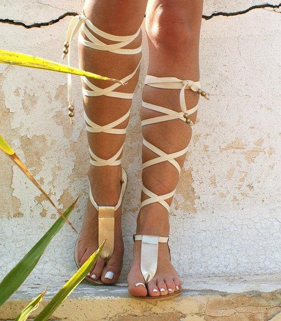 Gladiator Sandals Lace Up