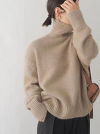 Women's Turtleneck Sweater Soft Knit Elegant Winter Warm