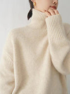 Women's Turtleneck Sweater Soft Knit Elegant Winter Warm