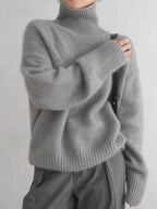 Women's Turtleneck Sweater Soft Knit Elegant Winter Warm