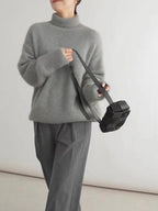 Women's Turtleneck Sweater Soft Knit Elegant Winter Warm