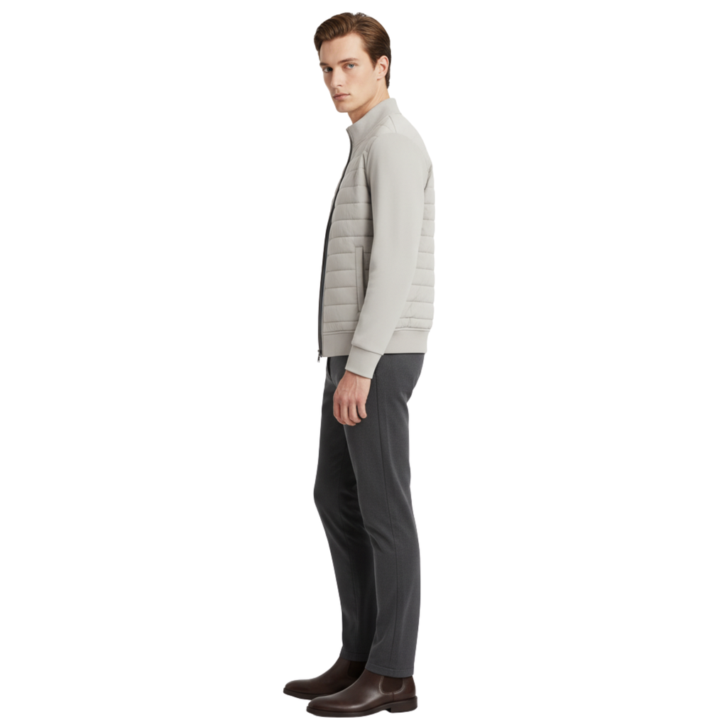 Mens Quilted Puffer Bomber