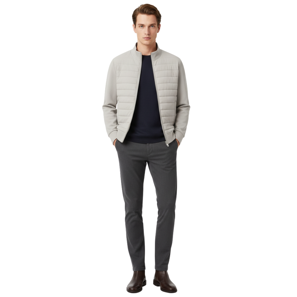 Mens Quilted Puffer Bomber