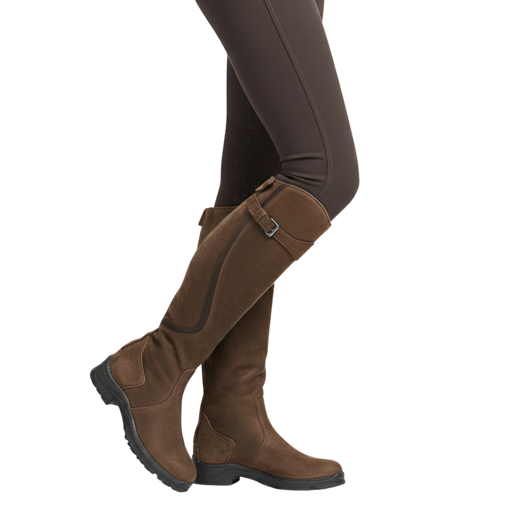 Womens Knee High Suede Boots