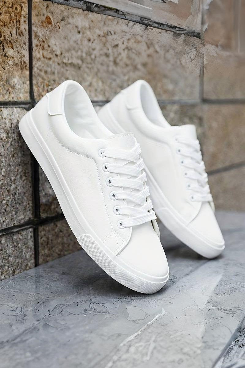 Mens White Sneaker Two Color Seven Size