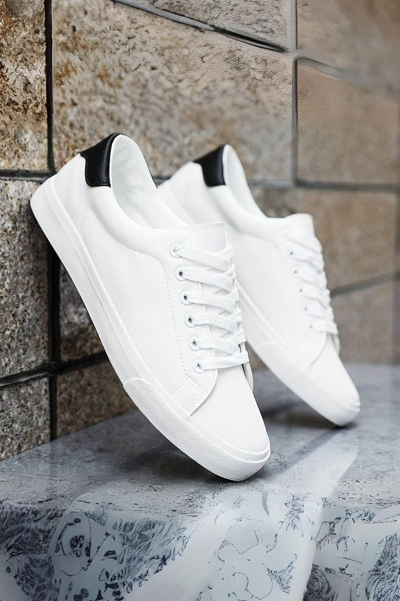 Mens White Sneaker Two Color Seven Size