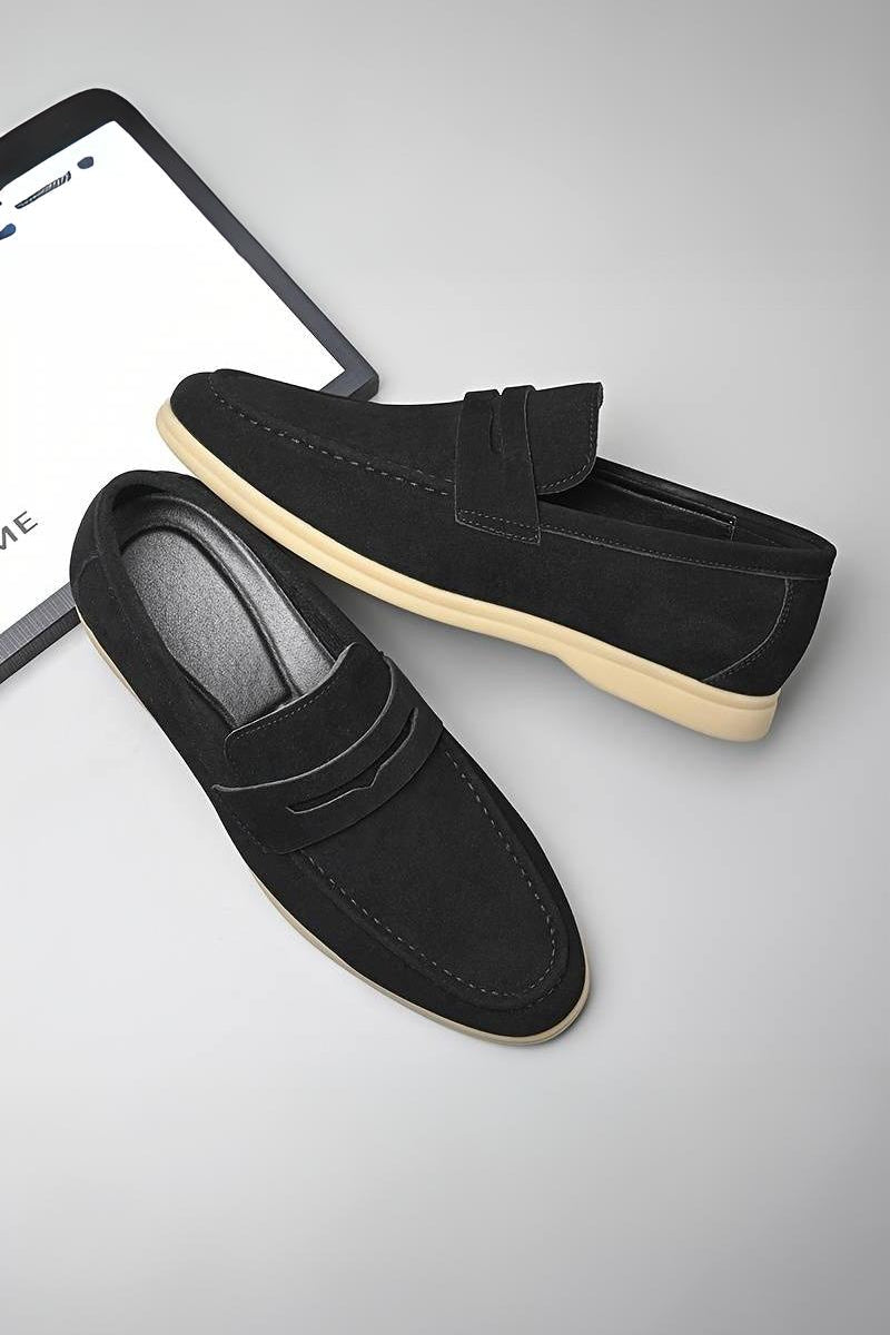 Mens Beige Loafer Slip On Two Color