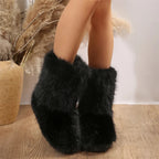 Winter Boots Fleece Lined Ankle Warm Plush Anti Slip Women's