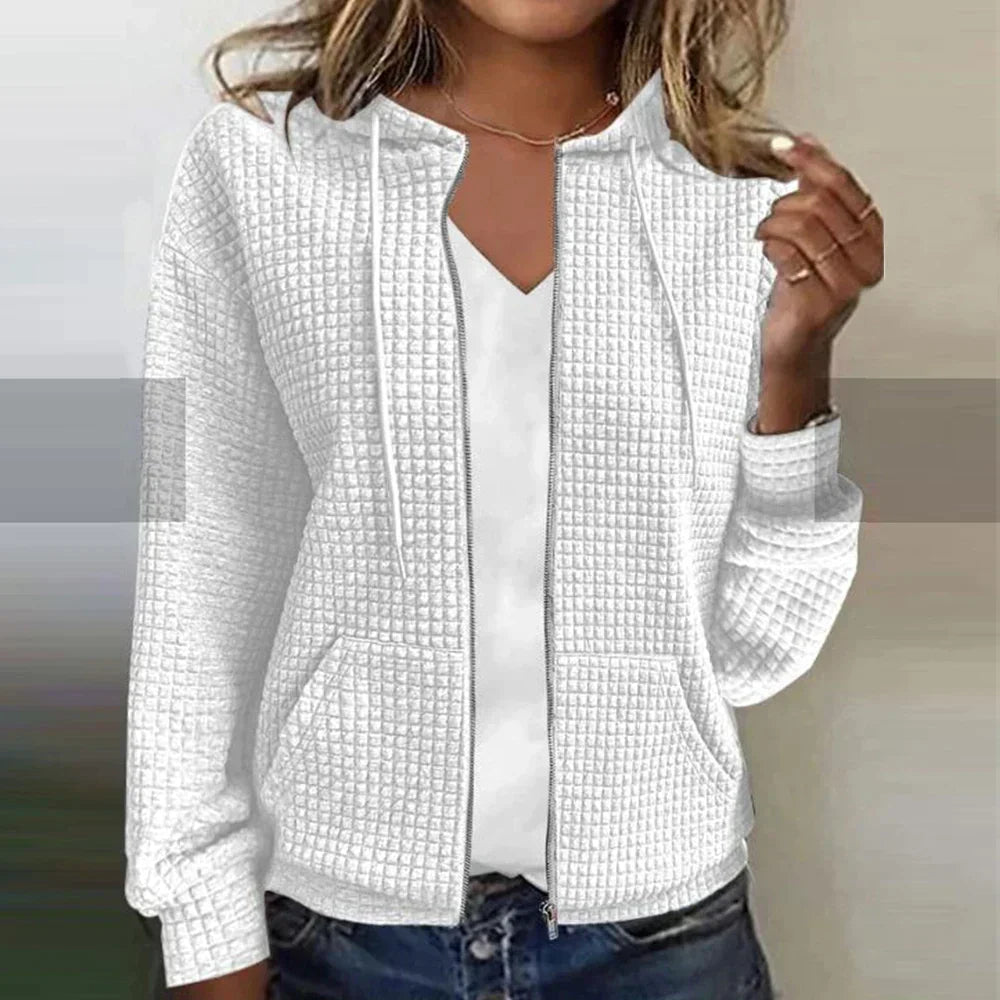 Women's Checked Jacket Water Repellent Casual Versatile Fall