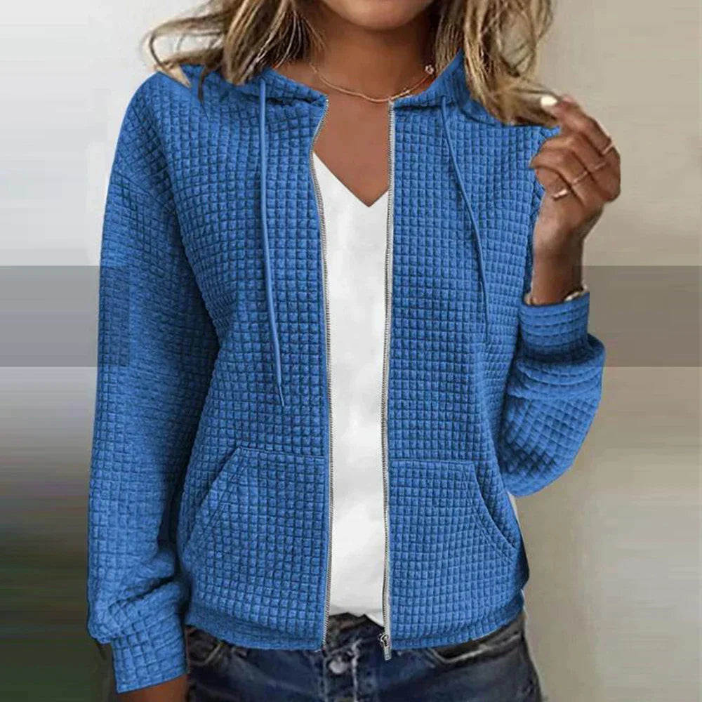Women's Checked Jacket Water Repellent Casual Versatile Fall