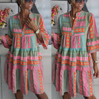 Spring Dress A-Line Ruffle