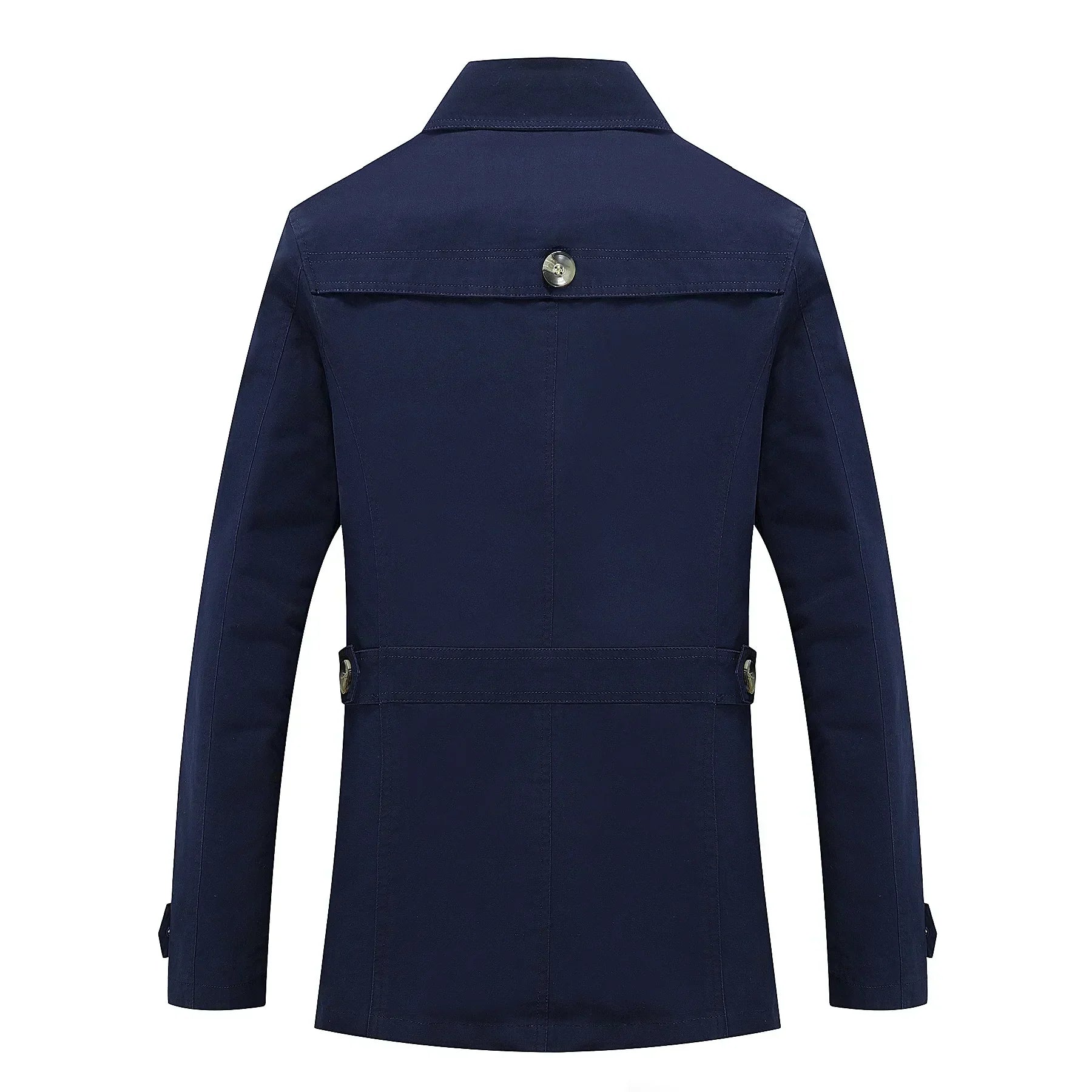 Men's Long Trench Coat Formal Classic Autumn Outerwear