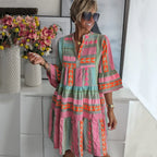 Spring Dress A-Line Ruffle